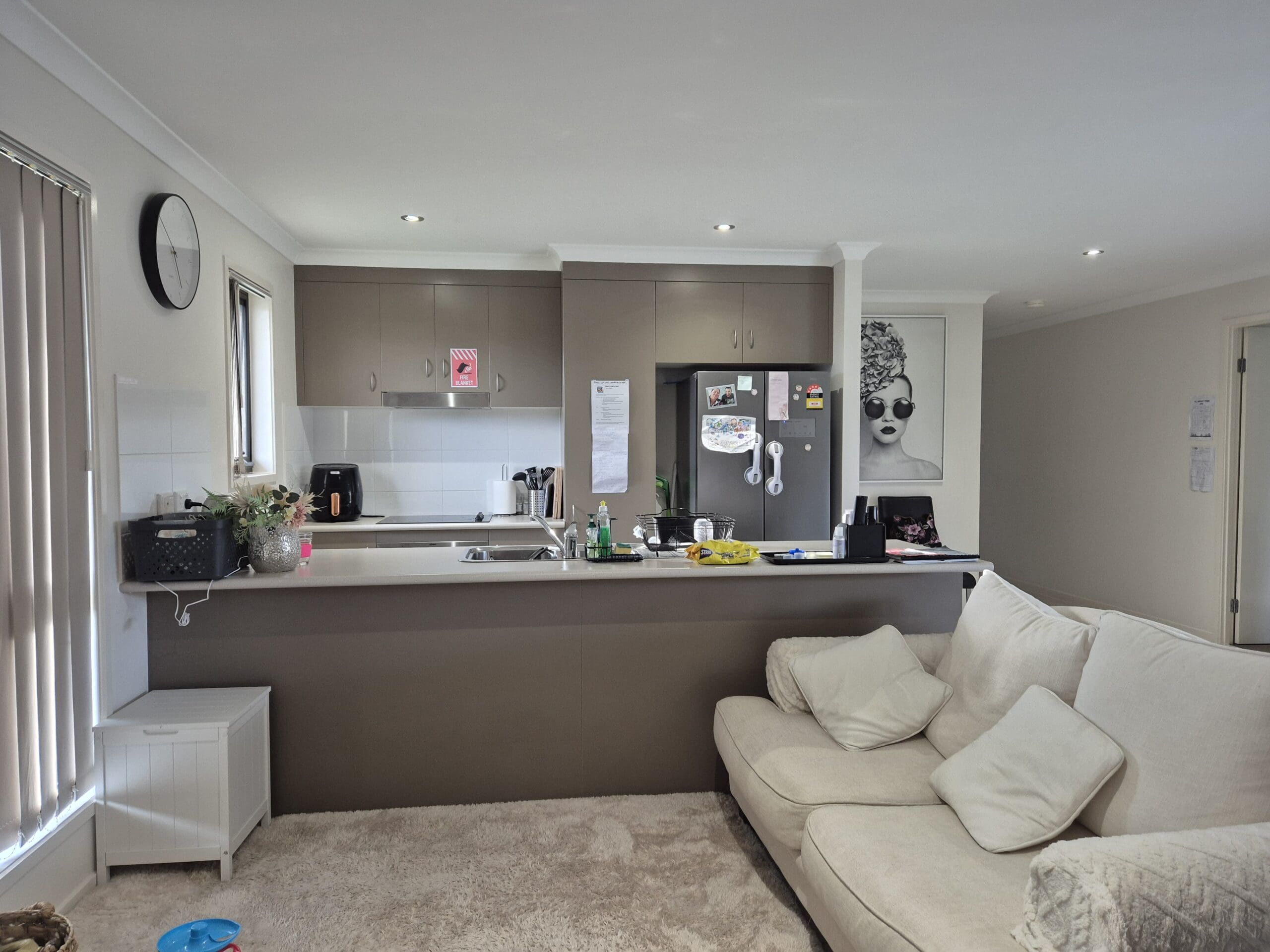 Warm and inviting open-plan living area in a Warm and Inviting SIL Home in Parkhurst, 32 Vermont Drive, Parkhurst Qld 4702, part of Australia’s leading disability accommodation provider.